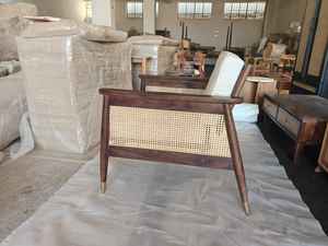 European Style Mango Wood One Seat Corner Sofa <b>Chair</b>-Durable Comfortable Foam Upholstered for Apartment Use - Product Image 4