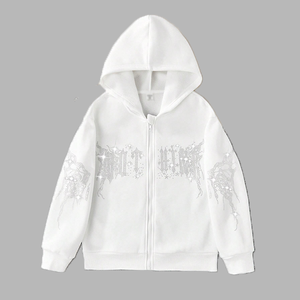 Sudaderas con Capucha de Forro Polar Vintage de Alta Calidad con Diseño 3D en Relieve, Logotipo Bordado, Patrón de Araña, Largas y Gruesas para Invierno - Product Image 4