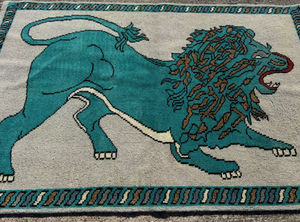 Tapis noués de fabricant indien vibrant fait à la main multicolore tapis en laine fine noeud persan et turc personnaliser la taille disponible - Product Image 3