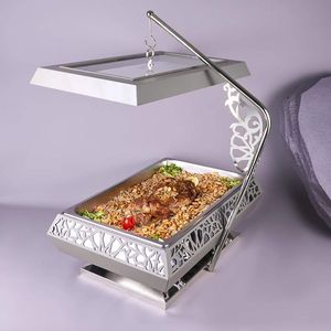 Modern Design Stainless Steel Chafing Dish With Mirror Surface And Efficient <b>Fuel</b> Use For Eco Conscious Caterers - Product Image 3