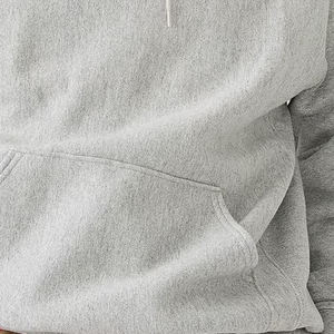 Sweat-shirt à capuche en molleton pour homme de haute qualité, personnalisé, 100% coton, écologique, fabrication au Bangladesh, nouvelle mode, gris clair, streetwear - Product Image 5