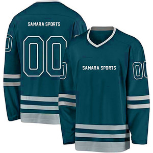 Popular Durable Jersey Hockey Secado rápido Hockey sobre hielo Jersey Camisa Sublimación completa Vintage Hockey sobre hielo Jersey con logotipo bordado - Product Image 4