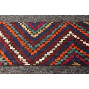 พรมตุรกี, พรมขนาดเล็ก 2.6x5.8 ฟุต, พรมลายเรขาคณิตสีรุ้ง KLM - Product Image 5