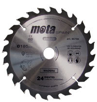 Sega circolare per legno, inserti in carburo, 40 denti, 115mm (Mota SC140) - Product Image 1