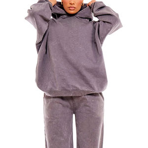 Nuevo Conjunto Deportivo de Pantalón Acampanado con Capucha para Mujer, Marca de Diseño, Hecho a Medida, 100% Algodón, Transpirable, Última Moda, Precio Económico - Product Image 6