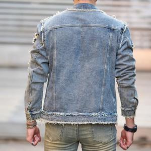 Vente en gros sur mesure Veste en jean pour hommes Vestes élégantes, respirantes et délicates pour hommes Vestes en denim 100% coton de qualité supérieure - Product Image 4