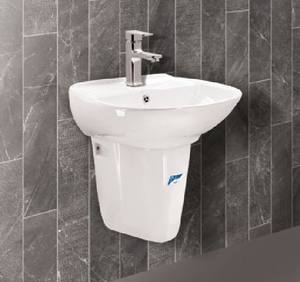 Lavabo mural en céramique ovale rectangulaire de style moderne directement de l'usine vietnamienne pour salle de bain - Product Image 5