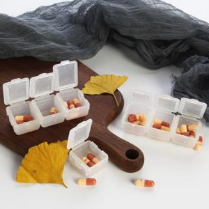 <span class=keywords><strong>Pastillero</strong></span> de plástico portátil con estuche diario, organizador de día de tamaño amigable personalizado, <span class=keywords><strong>pastillero</strong></span> pequeño bonito - Product Image 5