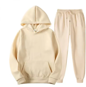 Conjunto Deportivo Personalizado de Invierno para Hombre, Corte Ajustado, con Pantalones Deportivos y Sudadera con Capucha, Forro Polar, Diseño Deportivo - Product Image 6