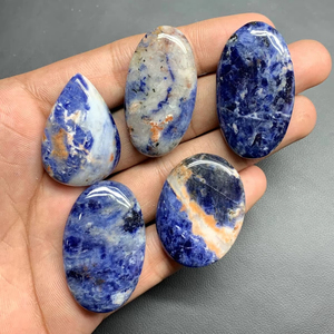 Amazonita Natural de Grado AAA, Cabujón de Color Verde Mixto, Certificado por Terceros, 100g MOQ, Lote al por Mayor de Piedras Preciosas Sueltas para Joyería - Product Image 1