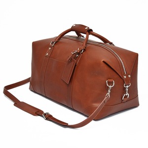 กระเป๋าทรงดัฟเฟิลสะพายข้างสุดหรูกระเป๋าเดินทางความจุขนาดใหญ่พร้อมสายหนังแท้โลโก้ที่กำหนดเองได้ - Product Image 1