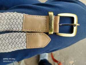 Cinturones de algodón y cuero de macramé, cinturones de moda hechos a mano, cinturones bohemios, accesorios étnicos, venta al por mayor - Product Image 4