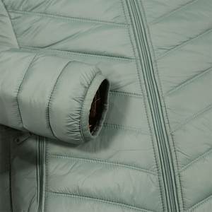 Elegante chaqueta de bombardero de invierno de diseño personalizado para hombre, prendas de vestir exteriores informales con cuello levantado, Abrigo acolchado con capucha, impermeable y transpirable - Product Image 3