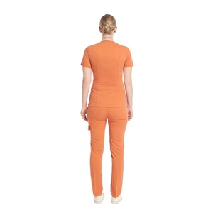 Combinaison de clinique résistante aux taches, taille ajustable, multi-poches, tenue de médecin, uniforme d'hôpital pour femmes - Product Image 2