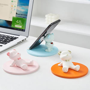 Soporte para Teléfono con Diseño de Oso Adorable para Escritorio, Soporte Creativo y Figura Decorativa para Oficina, Decoración de Habitación para Niñas - Product Image 1