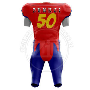 Dernier style, fabriqué au Pakistan, respirant, grande taille, uniforme de football américain à manches courtes, vente en gros - Product Image 2