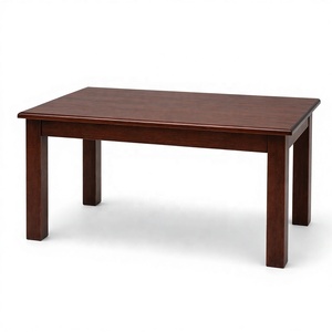 Mesa de Comedor A'dam de Madera Maciza Color Marrón Antiguo 120x70cm |   Muebles Rectangulares Duraderos de Estilo Vintage para Restaurante/Cafetería |   Tabla - Product Image 1