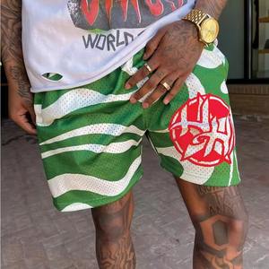 Chándal 100% algodón camiseta y pantalones cortos de malla conjunto de ropa de hombre al por mayor camisa de verano personalizada para hombre y conjunto corto - Product Image 3