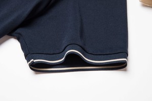 Logotipo personalizado negro Casual antiarrugas que absorbe la humedad Polo Camisa de algodón táctico de lujo para hombres ropa hombres Polo de manga corta - Product Image 6