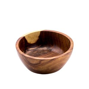 Juego de 2 nuevos cuencos para servir de madera de mango hechos a mano, fabricante y exportador, diseño personalizado, proveedor de cuencos para servir ensaladas de madera redonda - Product Image 5