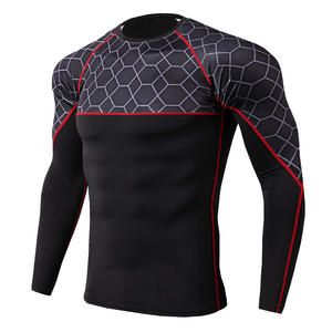 Rashguard à manches longues de qualité supérieure à prix raisonnable / Rashguards pour hommes en spandex et polyester, taille adulte, tendance du moment - Product Image 3