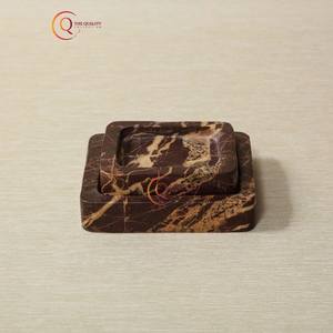New Collection Marble Cigarette Smoking <b>Ashtray</b> Square Shape Brown Color Handmade Tabletop Ash Holder For Home Office Bar Resort - Product Image 4