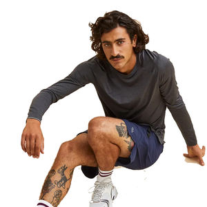 Dernière arrivée d'été pour hommes 100% coton respirant couleur anthracite manches complètes basique t-shirt à vendre maillots en coton pour hommes - Product Image 2