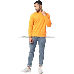 Sweat-shirt d'hiver de qualité supérieure à col rond haut respirant Style de rue à la mode motif solide brodé - Product Image 6