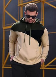 เสื้อฮู้ดลำลองแขนยาวของผู้ชาย, เสื้อกันหนาวลำลองมีกระเป๋าลายนูนใส่ในฤดูหนาวสวมใส่ได้ทุกวันมีสไตล์ - Product Image 2