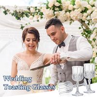 Verres à vin vintage en cristal transparent personnalisés pour les grands événements et les réceptions de mariage