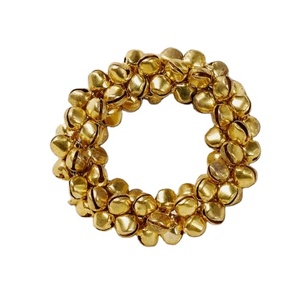 Anneaux de serviette en or, ensemble de support en cristal, Style Simple pour mariage, demi-cercle, serviettes plaquées, anneau de serviette fait à la main - Product Image 1