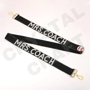 Sic Em Bears, bolso de cuentas de semillas de oro blanco personalizado, correas de monedero con cuentas para bolsos, accesorios de moda - Product Image 5