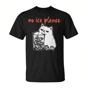 Maglietta promozionale con meme del gatto 'No Ice Please' - Product Image 2