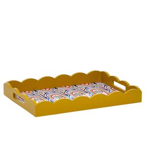 Producto caliente Bandejas de laca rectangular Bandeja decorativa de laca con patrón de árbol de coco, Bandejas de servir de Viettimecraft al por mayor - Product Image 3