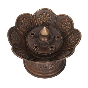 Brûleur purifiant en laiton Dhuna Loban Brûleur Dhoop Dhuni Brûleur d'encens Sambrani Dhoop pour Loban - Product Image 1