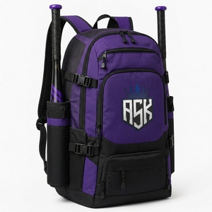 Bolsa de béisbol al por mayor con construcción de calidad, gran espacio de almacenamiento, cremalleras resistentes y correas cómodas para jugadores - Product Image 1