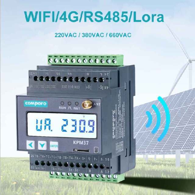 OEM Energy Meter Intelligent Wireless WIFI MQTT CT Clamp on Smart 3 Phase Energy Meter Power Quality Analyzer