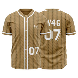 Maillots de baseball personnalisés, impression 3D patchwork, tissu personnalisé polyester/coton, respirant, anti-humidité - Product Image 3