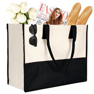 Sac fourre-tout en toile 100 % coton Elite, taille moyenne, motif lettres et sérigraphie, idéal pour la plage, les voyages, le shopping et la publicité - Product Image 1