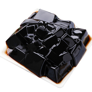 Poudre de gelée noire de qualité supérieure de 25kg sans sucre pour les boissons à bulles de thé desserts asiatiques emballés dans un sac - Product Image 5