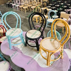 Modern Charming Rattan <b>Kid's</b> Chair Comfortable Stylish Seating Solution for Indoor Outdoor <b>Parties</b> Bedrooms Living Rooms Kitchen - Product Image 3