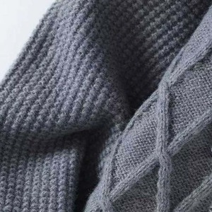 Pull tricoté décontracté pour hommes avec manches à épaules tombantes Nouvelle arrivée Chemise Offre Spéciale transfrontalière à fond ample pour le printemps et l'automne - Product Image 5