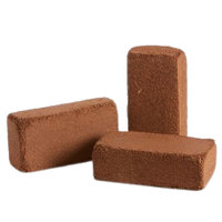 KOPEAT Compost de vers de terre et briquettes de tourbe de coco 691g Triple lavage Faible et élevé EC Prêt à l'emploi pour la culture de champignons