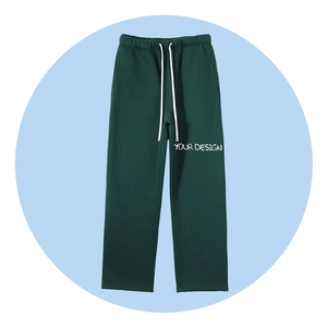 Pantalon de survêtement décontracté pour homme, taille élastique avec cordon de serrage, impression de logo personnalisé, en coton respirant, idéal pour l'automne - Product Image 2