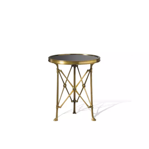 Meubles de salon de style rond pieds modernes en métal argenté - Product Image 1