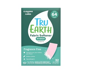 Tru Earth Feuilles d'assouplissant textile à ajouter au lavage, non parfumées – 32 bandes - Product Image 1