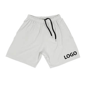 Nouvel arrivage de shorts décontractés 100% coton de couleur unie pour hommes, confortables et anti-rides, vêtements de sport légers avec logo personnalisé - Product Image 1