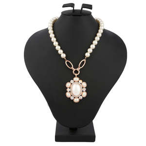 Women's Fancy Chain <b>Locket</b> - Gold & White - Product Image 2