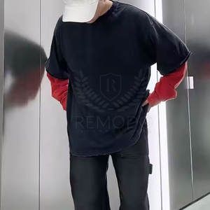 Camiseta de doble capa para mujer, Material de algodón y poliéster, camiseta de doble capa para mujer, camiseta de doble capa de estilo único para mujer - Product Image 4