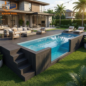 <span class=keywords><strong>Piscine</strong></span> hors sol en fibre de verre pour la famille, grande taille, économique, pour patio, maison, jardin, spa, <span class=keywords><strong>piscine</strong></span> extérieure, 40 pieds sur 20 pieds - Product Image 3